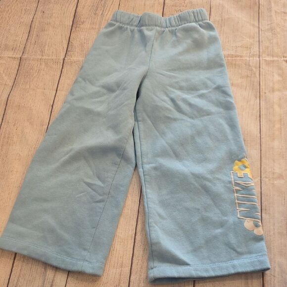 Nike Other - Nike Kids Light Blue Joggers with Yellow Logo